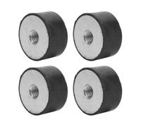 4 Pezzi Filettatura Femmina in Gomma, Isolatore in Gomma Monta Md30 Silent Block M10 Montaggio Antivibrante Bobina Isolatore Smorzatore (DE30*15M8)