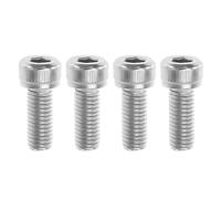 4 pezzi, filettatura sinistra M8 x 20 mm, tappo a vite esagonale in acciaio inox, per interni ed esterni, casa, ufficio, apparecchiature di comunicazione, montaggio navale