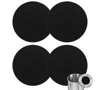 4 pezzi Filtri del Compostaggio rotondi, Filtri Antiodore per il Bidone Umido, Compost Bin Carbonio Filtro Odore Cibo Cestino Sostituibile Carbone Attivo Filtro Pad per Tutti i Bidoni a 17 cm