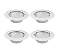 4 Pezzi Filtro Lavello Cucina in Acciaio Inossidabile, Griglia Lavandino Cucina Antintaso da 7,3 cm, Retina per Lavandino, Tappo Lavandino Bagno Doccia, Filtro Lavello per Cattura Cibo e Capelli