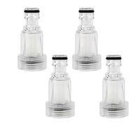 4 Pezzi Filtro per l'acqua, Filtro per Acqua per Idropulitrice con Raccordo Connettori Rapidi 3/4", Migliora la Pressione e Prolunga la Durata dell’Idropulitrice per Giardini e Sistemi di Irrigazione