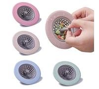 4 Pezzi Filtro per Lavello in Silicone, Filtro di Scarico per Lavello Fogna Filtro Antibloccaggio Filtro Tappo di Scarico Cestello Filtro Tappo, per Trappola Rete Filtrante (4 Colori)