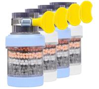 4 Pezzi Filtro per Rubinetto Cucina Casa, Depuratore Acqua a Sei Strati | ABS Resistente, Foro Uniforme, per Acqua Pulita e Gusto, Adatto a Rubinetti Vari Colore Casuale