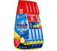 4 Pezzi Finish Powergel Limone 30 Lavaggi Gel Lavastoviglie 120 Lavaggi