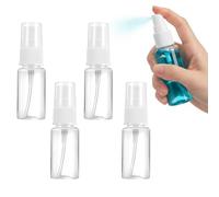 4 Pezzi Flaconi Spray, 10ml Bottiglia Spray, Riutilizzabile Tomizzatore Bottiglia di Profumo in Plastica, Trasparente Flacone Spray,Mini Flaconi Spray Vuoti, per Liquido Viaggio Cosmetico