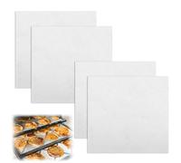 4 Pezzi Fogli Disidratatori in Silicone, 30 * 30cm Antiaderenti Tappetini Disidratatore per Alimenti e Frutta, Senza BPA Essicatori Tappetino da Forno Riutilizzabile in Rete per Cottura a Vapore