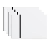 4 Pezzi Foglio Acrilico per Incisione Laser, 30x20cm Doppio Colore Fogli Acrilici Incisioni Laser Segni Fogli Di Plastica Acrilici Segni Personalizzati per Incisione Laser (Bianco-Nero)