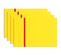 4 Pezzi Foglio Acrilico per Incisione Laser, 30x20cm Doppio Colore Fogli Acrilici Incisioni Laser Segni Fogli Di Plastica Acrilici Segni Personalizzati per Incisione Laser (Giallo-Rosso)