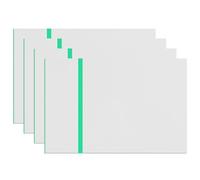 4 Pezzi Foglio Acrilico per Incisione Laser, 30x20cm Doppio Colore Fogli Acrilici Incisioni Laser Segni Fogli Di Plastica Acrilici Segni Personalizzati per Incisione Laser (Bianco-Verde)