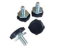 4 pezzi for lavatrice a tamburo Mid-ea for Lit-tle Sw-an con piedini fissi, base con vite M10/bilanciamento in gomma, assorbimento degli urti