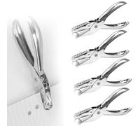 4 Pezzi Foratrice per Carta, Punzonatrice A Foro Singolo, Perforatore Foro Tonda, Perforatore A Pinza Singolo Foro, Per Mestieri Etichette Regalo Carta Scrapbooking Diy Craft(3mm/6mm)