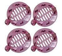 4 pezzi francesi piccoli pettini rotondi a banana vintage clip per capelli pettine coda di cavallo accessori (rosso vino)