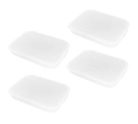 4 pezzi frigorifero scatola di immagazzinaggio per carne pancetta custode