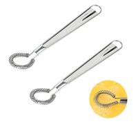 4 Pezzi Frusta da Cucina in Acciaio Inox - Mini Frusta Manuale Frusta, Frusta da Cucina a Spirale per Mescolare Caffè, Salse, Latte Cremoso, Cucina, Pasticceria, Montare