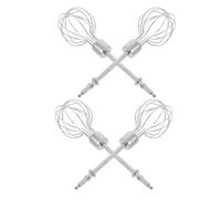 4 Pezzi Frusta di Ricambio per Mixer in Acciaio Inox, Argento | Attacco Facile e Mescolatura Fluida, per Uova e Crema, Adatta a Mini Trapani Manuali, Uso Domestico