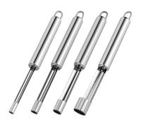 4 Pezzi Frutta Nucleo Rimozione Strumento, Corer Frutta Multifunzione, Corer Pere Mela Inossidabile, Fruit Orer Strumento, Fruit Strumento Rimozione, per Cucine Domestiche, Pere, Ciliegie, Mele, Ecc