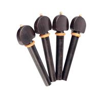 4 Pezzi Fusi Per Violino In Ebano Da 1/4 1 Pezzo Chiodo Di Coda Con Accessori Decorativi In legno