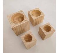 4 Pezzi Gambe per Mobili in Legno Massello Piedini per Base per Mobili Gambe di Supporto per Divano in Legno Piedini per Armadi Spessi Solidi Cuscinetto per Alzare Tavolino da Caffè Mobili T