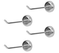 4 pezzi Ganci Magnetici, Resistenti Robusti Ganci da Parete per Appendere Oggetti Portata Fino a 3kg Ideali per Navi da Crociera Frigoriferi Cucine Garage Armadietti (Argento)