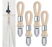 4 Pezzi Gancio a Clips per Strofinacci da Tè, Portasalviette, Clips per Asciugamano per Appendere Asciugamani, Strofinacci, Stoffa, Calze, Guanti