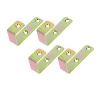 4 Pezzi Gancio a J 7 Forme per Scala, Apertura Interna 25mm, Oro | Rivestimento Plastico e Gomma, Design Metallico Silenzioso, per Camerate e Montaggio su Camper