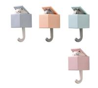 4 Pezzi Gancio Appendiabiti Appendi Chiavi a Muro Gatto Bambini Parete Autoadesivi Graziosi Ganci per Animali Domestici per Asciugamani Porte Attaccapanni Muro Soggiorno Bagno Arredamento