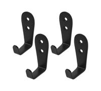 4 Pezzi Gancio per Scala da Letto a Castello in Metallo, 3mm Nero | Compatibile Scale Dritte e Soppalco, Antiscivolo, Presa Comoda, per Camerata e Ripostiglio