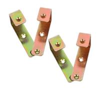 4 Pezzi Gancio per Scaletta Letto a Soppalco, 25mm, Oro, 7 Forme | Rivestimento in Gomma e Metallo, Foro di Montaggio, per Camper e Ambienti Interni