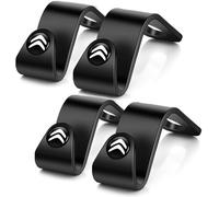 4 Pezzi Gancio per Seggiolino Auto per Citroen C1 C2 C3 C4 C5 X C6 Picasso Aircross ami Xsara Cactus Elysee, Borsa per Poggiatesta Doppi e Supporto Organizzatore Conservazione per Sedile Posteriore