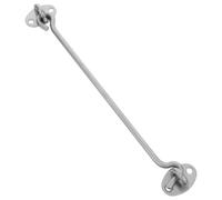 4 Pezzi Gancio Rotante in Acciaio Inox 12in per Finestre e Armadi | Antivento e Resistente alla Corrosione, Apertura una Mano, Montaggio Standard, Finitura Argento