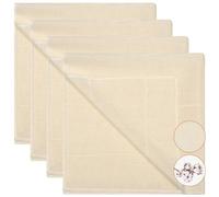 4 Pezzi Garza Alimentare, 50 x 50cm & 60 x 60cm Riutilizzabile Filtro Tessuti Panno Filtrante Cucina Lavabile per Formaggio Fatto in Casa Latte di Noci Succhi Zuppe
