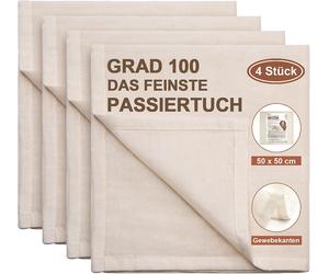 4 Pezzi Garza Alimentare, Panno per Formaggio, Mussola, Cheesecloth, Telo Filtra