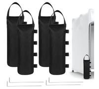 4 Pezzi Gazebo Esterno Resistente Pesi per Gazebo 20 x 50cm sacchi di sabbia Tenda da Spiaggia Pesi Impermeabili In Oxford 600D per Riempimento di Gazebo Tende Carport