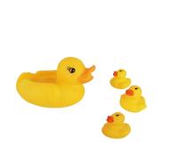 4 pezzi giocattoli da bagno per bambini, anatre interattive in gomma, materiale di sicurezza, anatre da bagno, simulazione di pressione reali, giochi acquatici per bambini, divertimento estivo