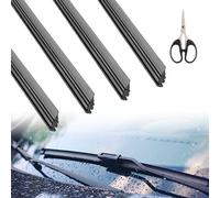 4 Pezzi Gomma Universale per Tergicristalli, 650mm Gomme per Tergicristallo di Ricambio, Gomma Tergicristallo Universale, Gomme di Ricambio per Tergicristalli, Ricariche per Spazzole Tergicristallo