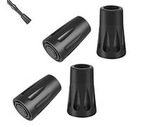 4 Pezzi Gommini per Bastoncini da Nordic Walking, Punte in Gomma per Bastoncini da Trekking, Gommino di Ricambio del Bastone da Passeggio per Bacchette da Montagna