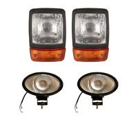 4 pezzi gruppo faro retroescavatore Jcb e luce di lavoro per 3C 3CX 3D 3DX 4C...