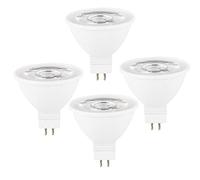 4 Pezzi GU5.3 MR16 Lampadina Led 6W AC 230V Bianco Caldo 3000K 60W GU5.3 Equivalente a Lampada Alogena,Senza Sfarfallio, 600LM Non Dimmerabile Angolo di Flusso Luminoso 120°