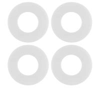 4 pezzi Guarnizione Scarico WC Cassetta Esterna, Guarnizione Cassetta WC, Ricambi per Filtro Spülkasten, Distanziatore Ø 27 mm, Ø 23 mm, Altezza 15 mm, Nero