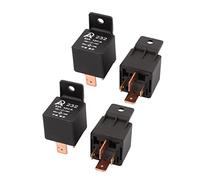 4 pezzi guscio in plastica nera DC 12V 80A terminali SPDT relè for veicolo auto