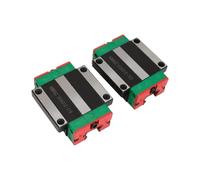 4 pezzi HGH15CA /HGW15CC /HGH20CA/HGW20CC cuscinetto a blocco lineare for rotaie CNC nero verde(4pcs HGW20CC,Black green)