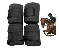 4 pezzi Horse Front Legs Wraps Guard, Horse Bandages For Legs, 98 Inches Protector Bandaging Supplies Equestrian Accessories Front For Tendon Damage Outdoor Riding