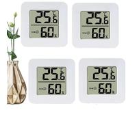 4 Pezzi Igrometro Termometro Digitale, Termometro Igrometro Per Interni, Misuratore Digitale Temperatura E Umidità, Indicatore Espressione, Misuratore Di Umidità, Indicatore Di Comfort Aria