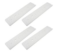 4 Pezzi Impacco di Ghiaccio Riutilizzabile Plastico Bianco | Design a Tenuta Stagna, Uso Flessibile per Scaffali Refrigerati e Oggetti Sensibili, Adatto a Laboratori e Centri Logistici