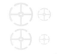 4 pezzi in acrilico trasparente per stelo della pianta supporta anelli regolabili progettati per migliorare la stabilità dello stelo delle piante e promuovere una crescita sana