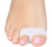 4 pezzi in gel al silicone bianco, protettore alluce valgo, tutore per dita dei piedi, separa dita, correttore dita a martello, protezione borsite