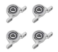 4 Pezzi in Lega di Zinco Autoregolanti Supporto Montato Centralmente Cuscinetti del Blocchetto di Cuscino Flangia 12 Mm Diametro del Foro Cuscinetto a Sfere Blocco di Cuscino