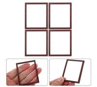 4 pezzi in miniatura foto cornice in lega mini pittura immagine cornice mini