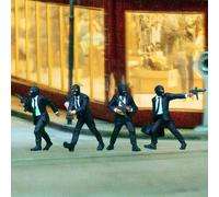 4 pezzi in scala 1:64, miniature di ladri in tuta, piccole per oggetti di