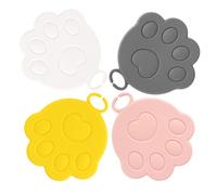 4 pezzi in silicone per alimenti per animali domestici, coperchi per cani